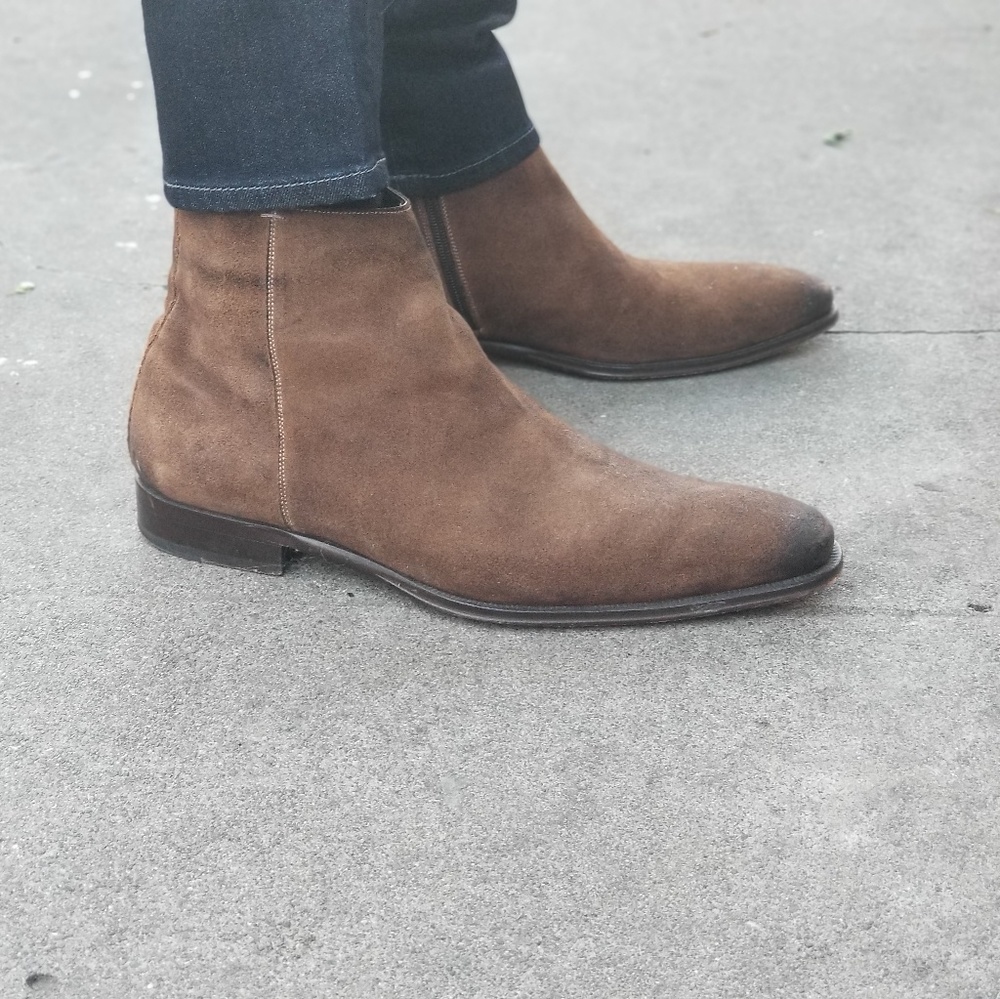 Mezlan Mens Suede Zip Boot
